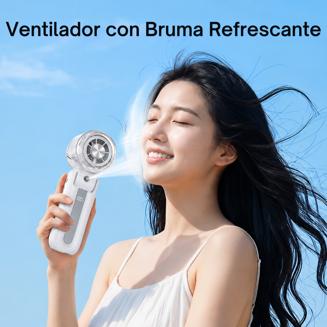 Ventilador con nebulizador frío