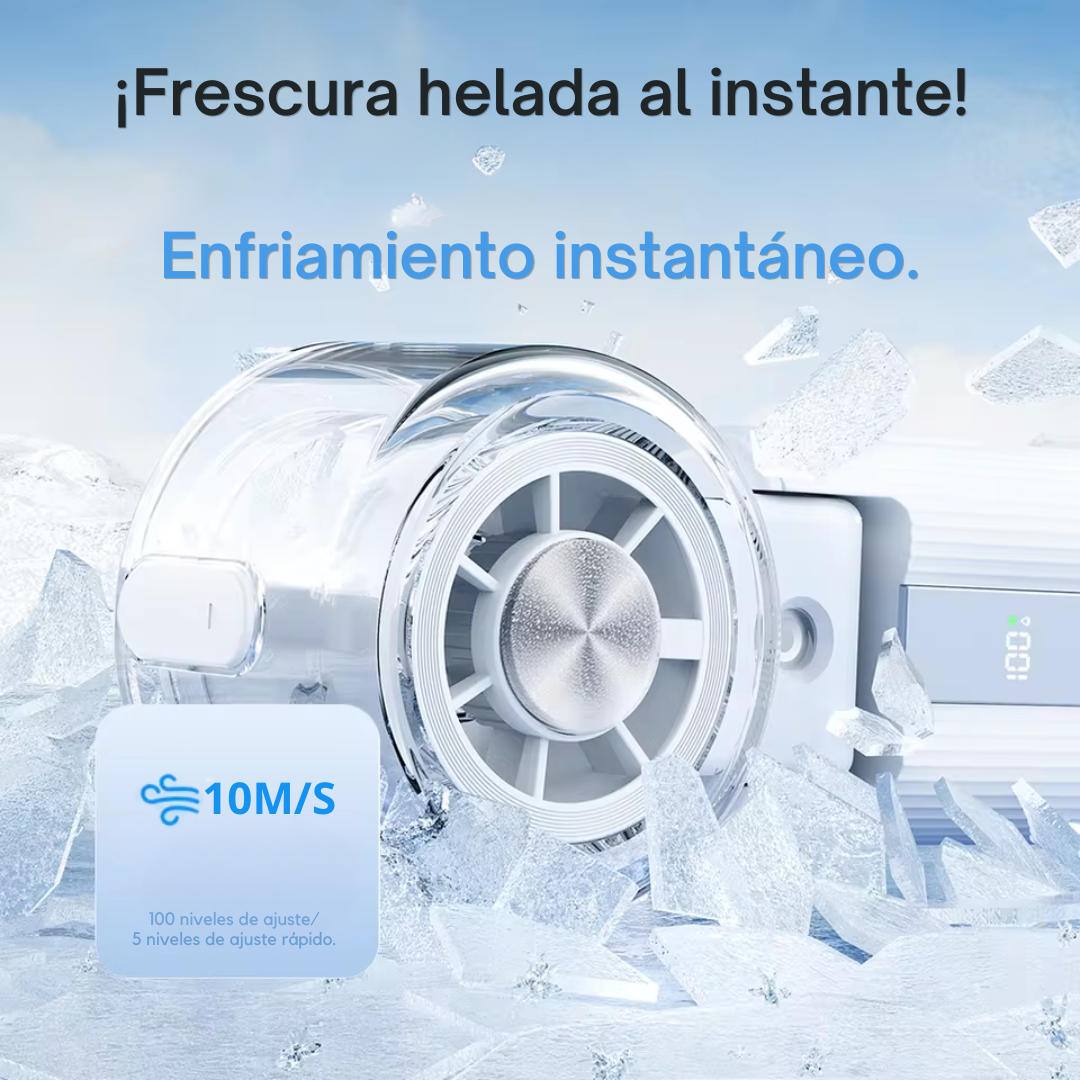 Ventilador con nebulizador frío