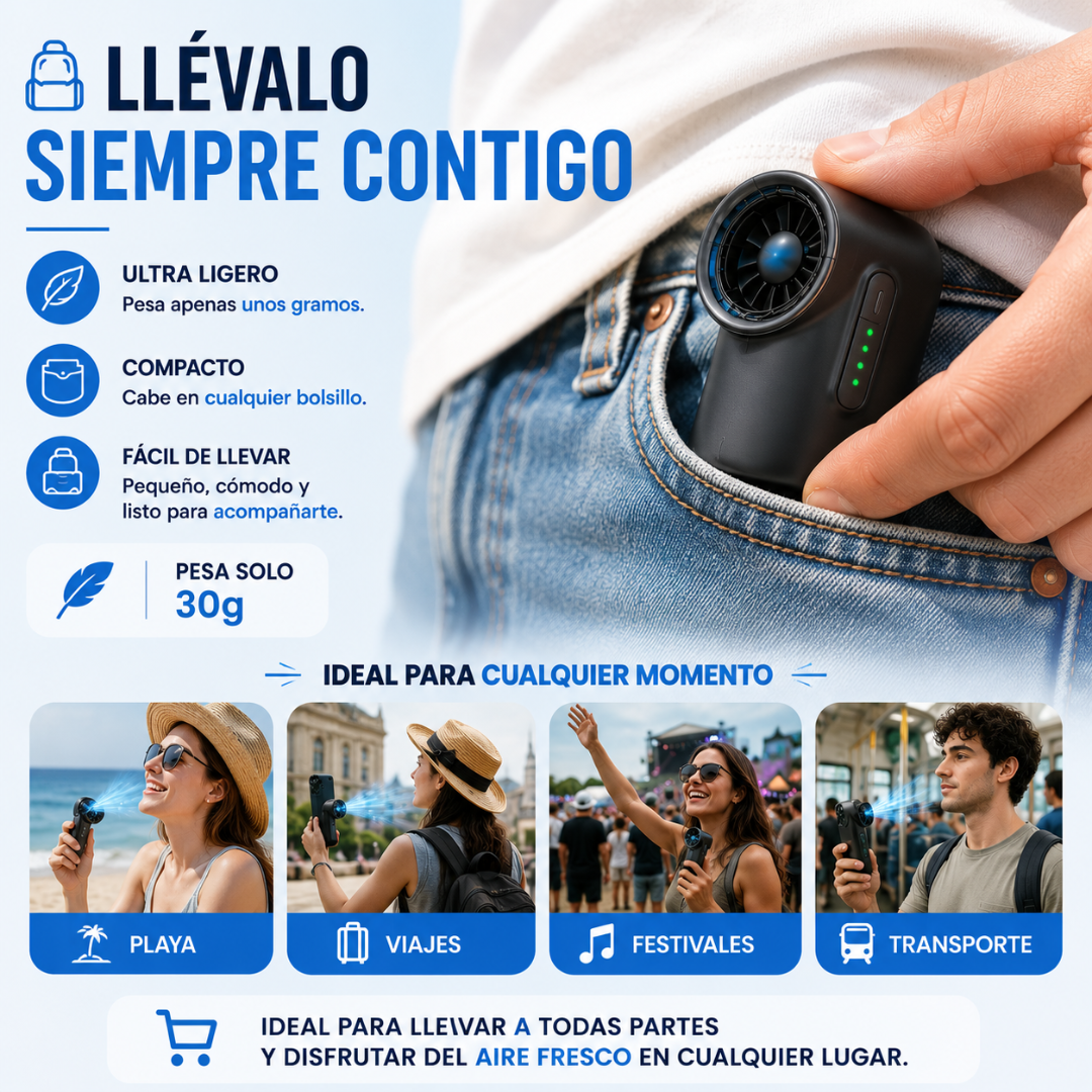 Ventilador Ultra Potente para Movil
