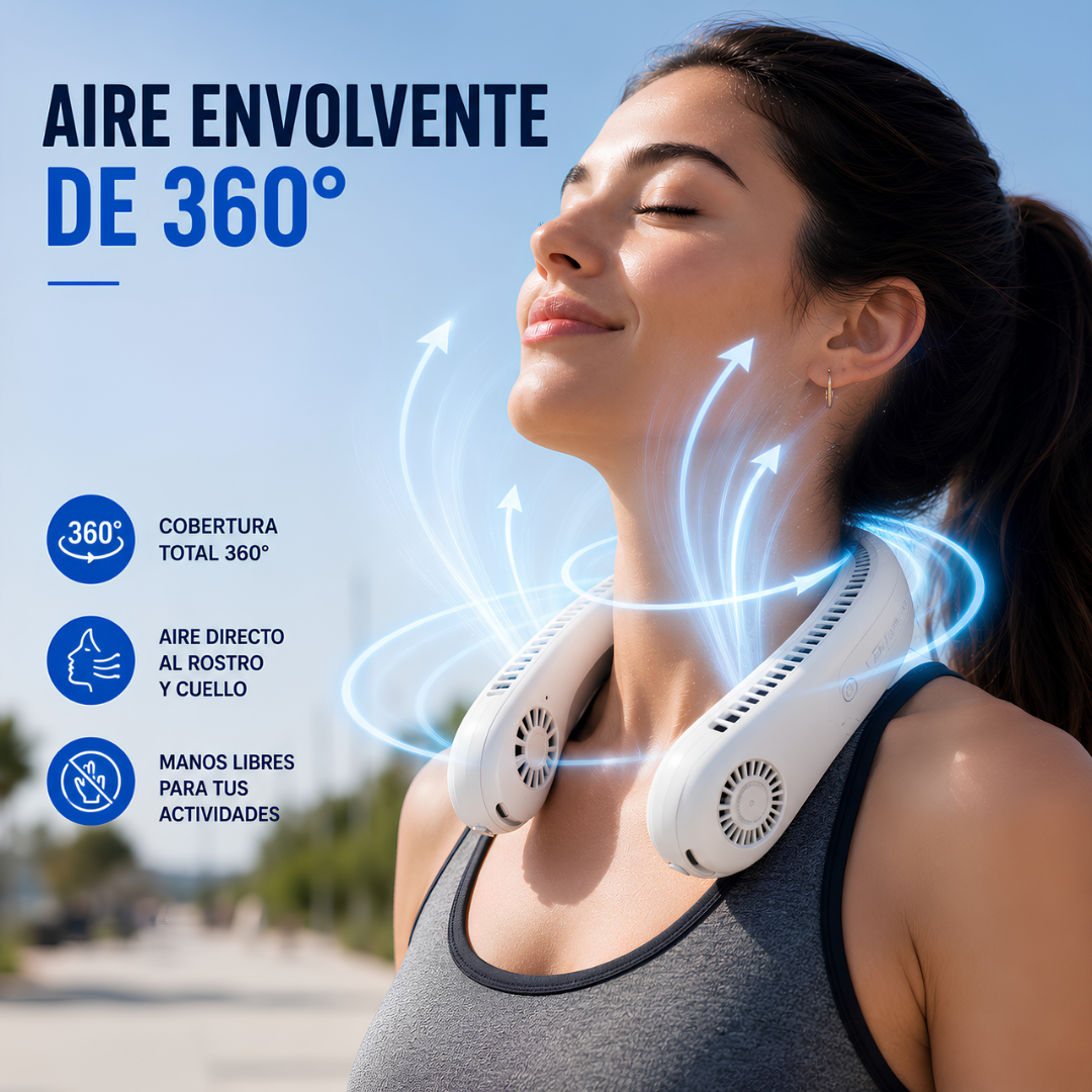 Ventilador de cuello con nebulizador
